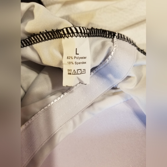 NWOT LATTICE BACK SUPPORT ATHLETIC MODEST SWIM BATHING SUIT SIZE LARGE BLACK - Picture 5 of 12